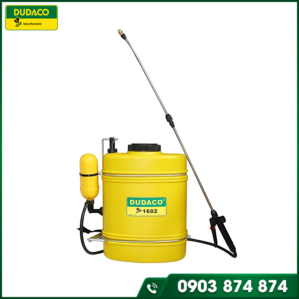 Bình 16 lít 2 cần inox